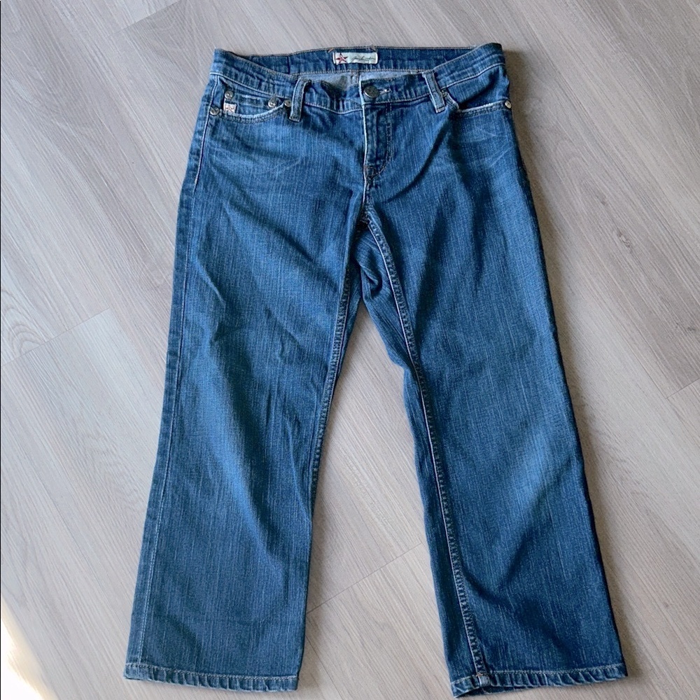 ABS Allen Schwartz Women’s Crop Ankle Blue Jeans 29 Premium Fit Casual Everyday